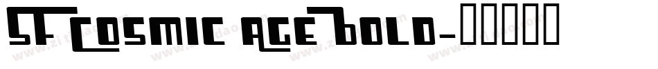 SF Cosmic Age Bold字体转换